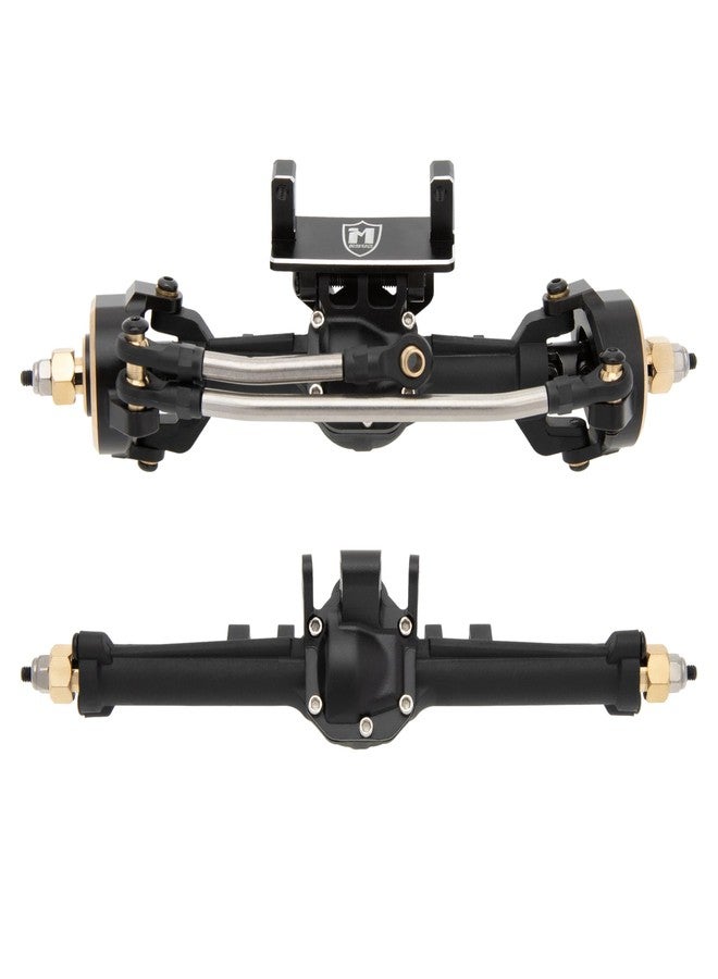 MEUS RACING محاور MEUS RACING المصنوعة من النايلون TRX4M مع نظام نقل الحركة المتساوي الحركة ثلاثي الأجزاء CVD لترقية سيارات Traxxas TRX4M Bronco/Defender/High Trail K10/F150 1/18 RC Crawler، مع زيادة في العرض بمقدار 5 مم وزاوية توجيه قصوى تبلغ 52 درجة. - Image 4